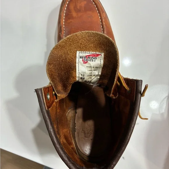 Red Wing Men's Heritage Moc Lug leather boots in Men’s size 12. - Picture 8 of 12